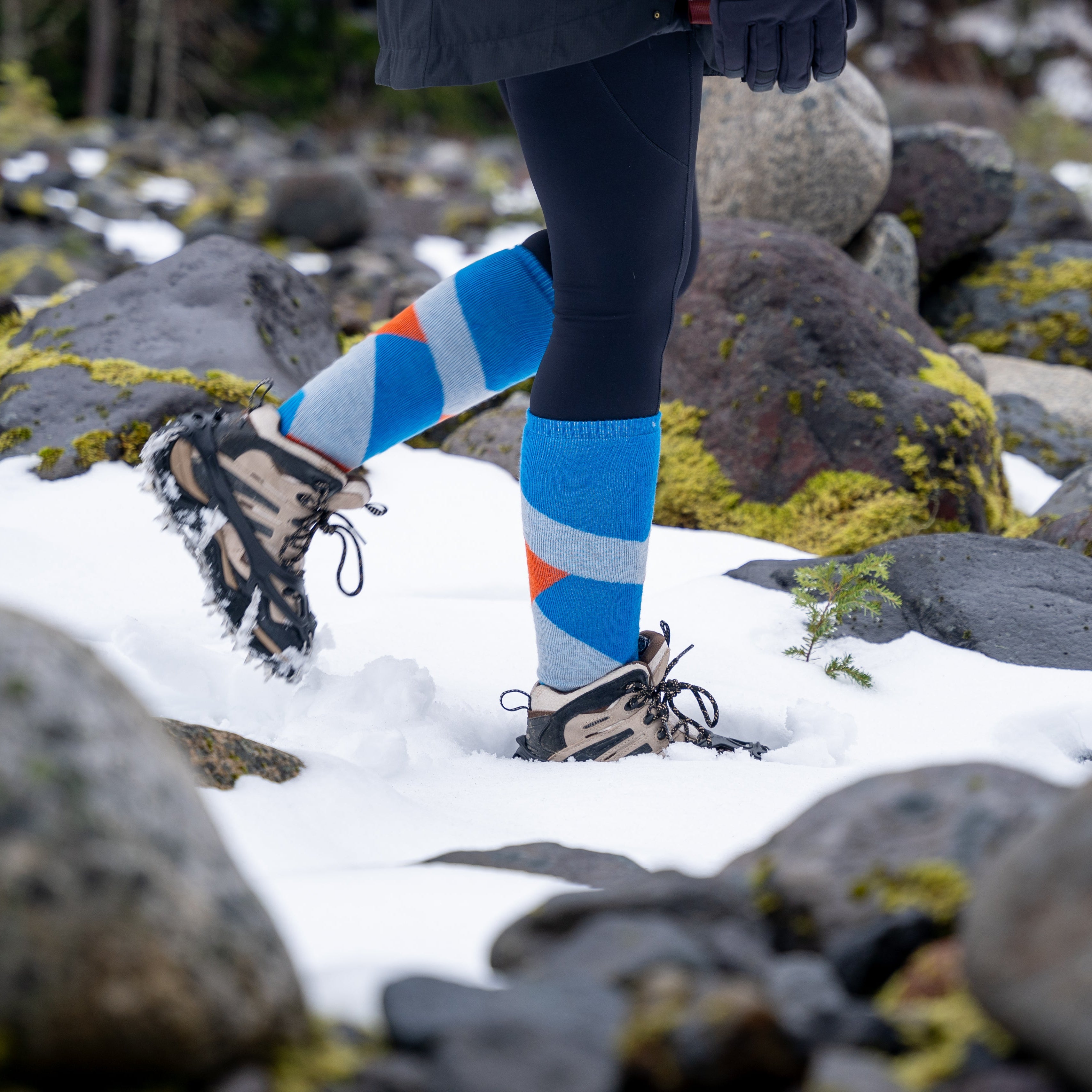 Loveland Kids Heavyweight Merino Wool Ski & Snowboard Socks (Over the Calf, 1 Pair)