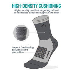 Charleston Micro Crew Merino Wool Hiking Socks (1 Pair)