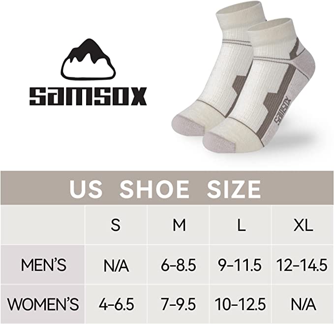 Moab Quarter Lightweight Merino Wool Targeted Cushion Running Socks (2-Pair)