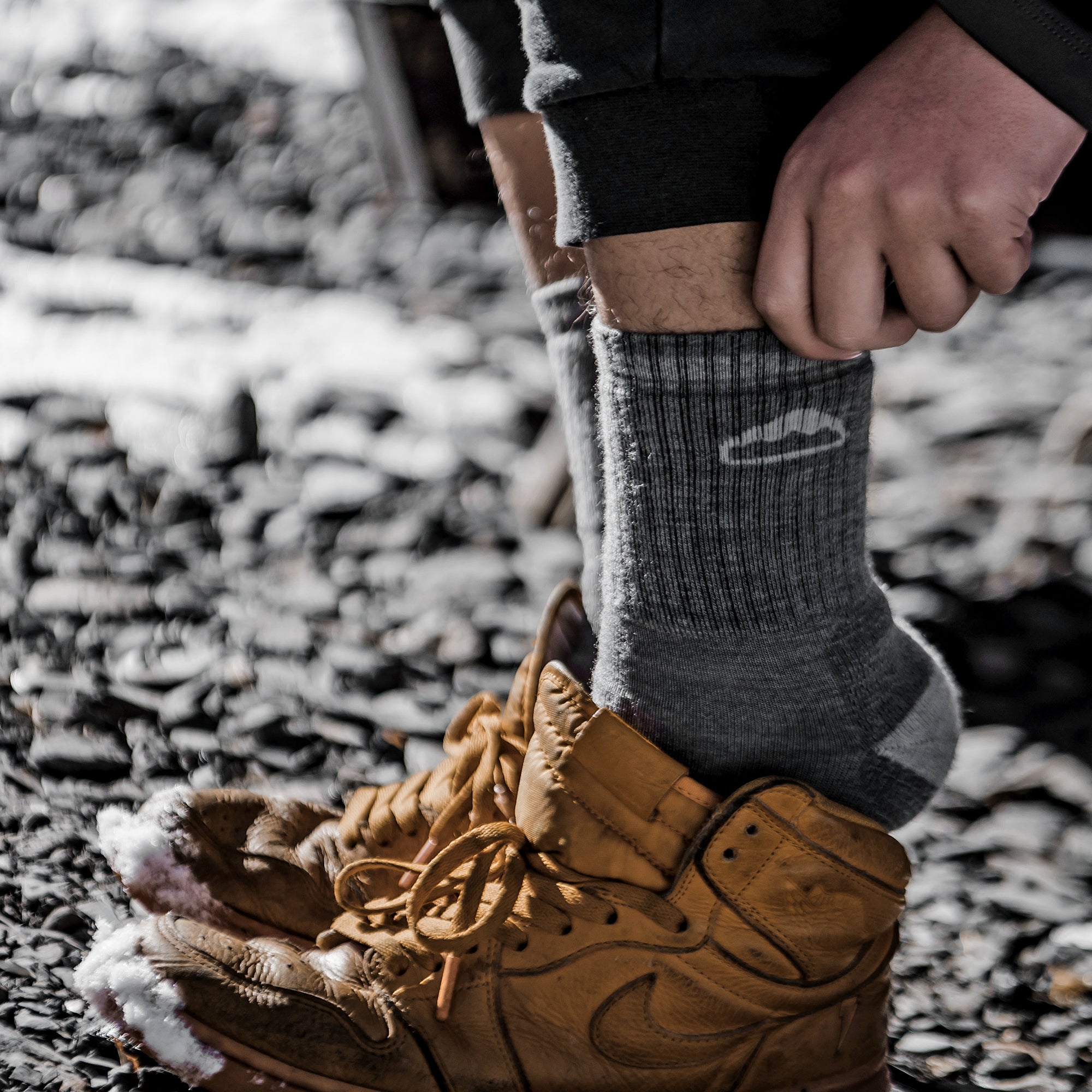 Charleston Midweight Merino Wool Hiking Socks ( 3/4 Crew, 1 Pair)