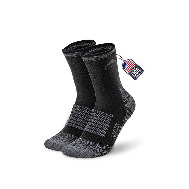 Charleston Midweight Merino Wool Hiking Socks ( 3/4 Crew, 1 Pair)