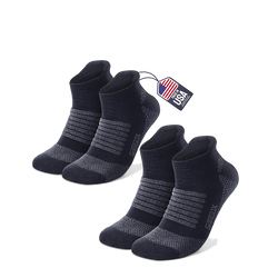Charleston Low-Cut Merino Wool Running Socks (2-Pair)
