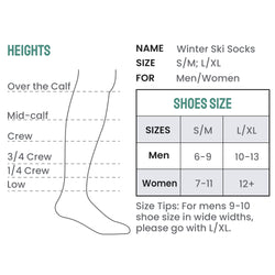 Ashland Merino Wool Ski Socks (1 Pair)