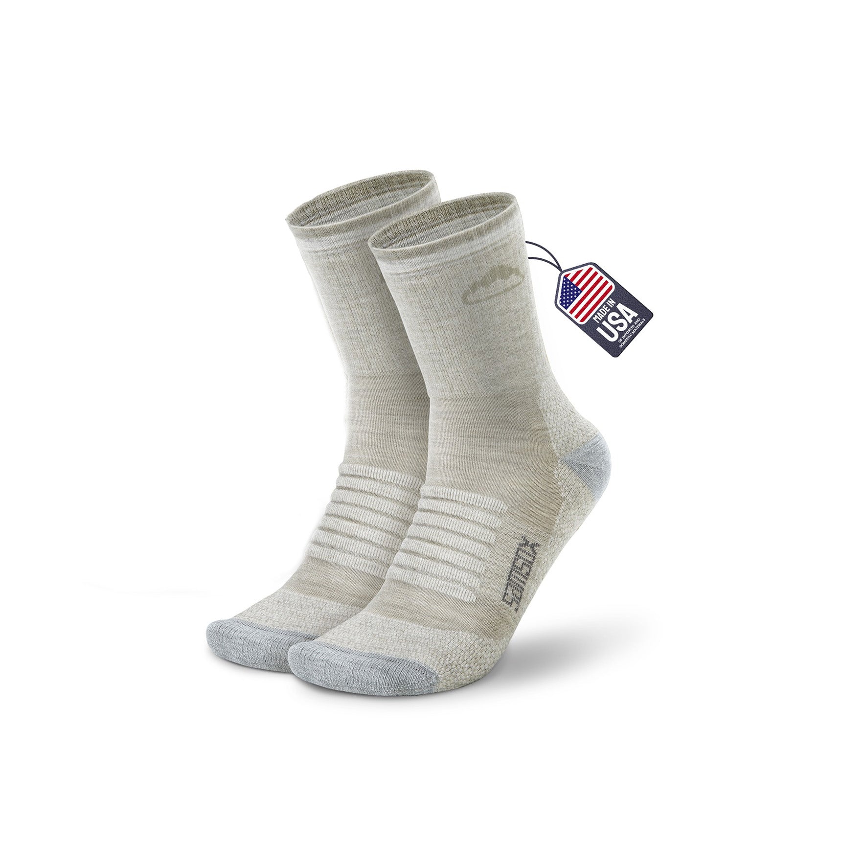 Charleston Midweight Merino Wool Hiking Socks ( 3/4 Crew, 1 Pair)