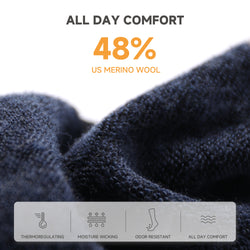 Nevada Merino Wool Hiking Socks 3/4 Crew (1 Pair)