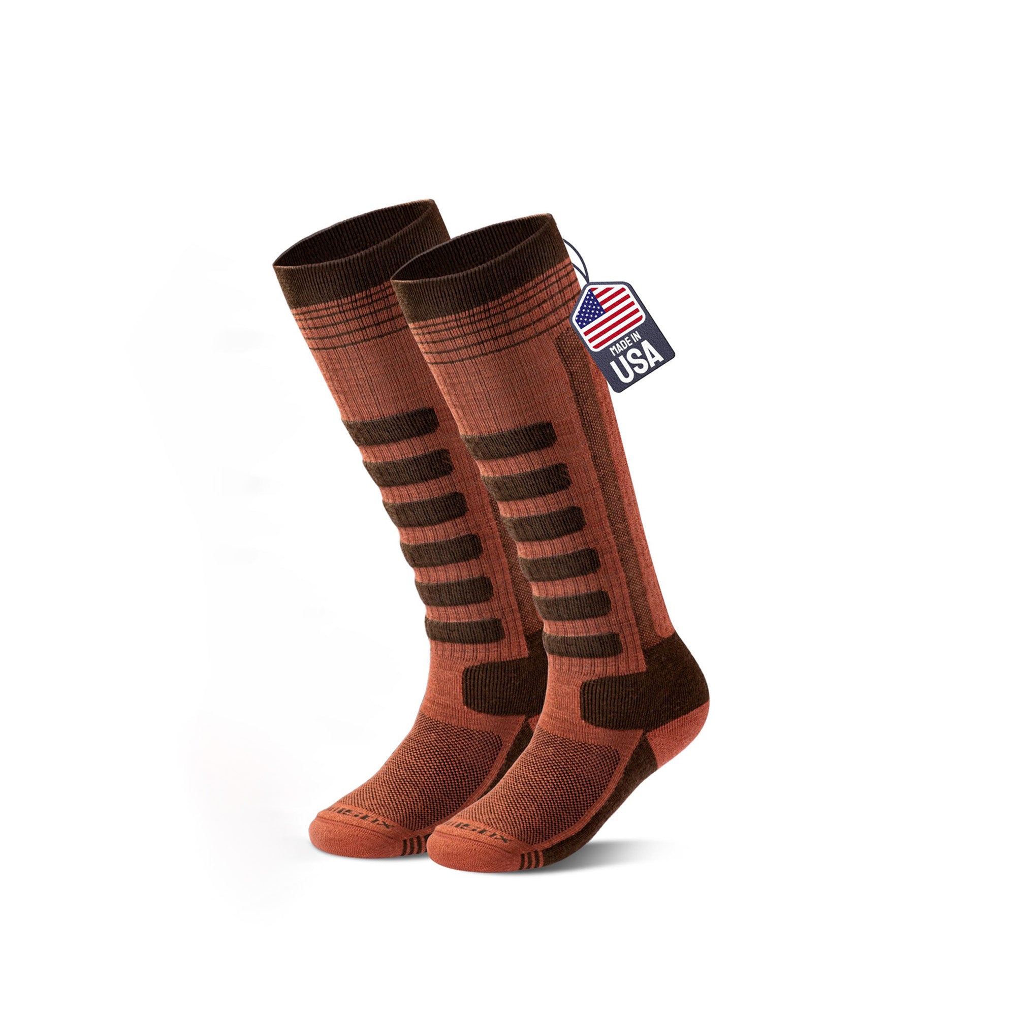 Ashland Midweight Merino Wool Ski & Snowboard Socks (Over the Calf, 1 Pair)